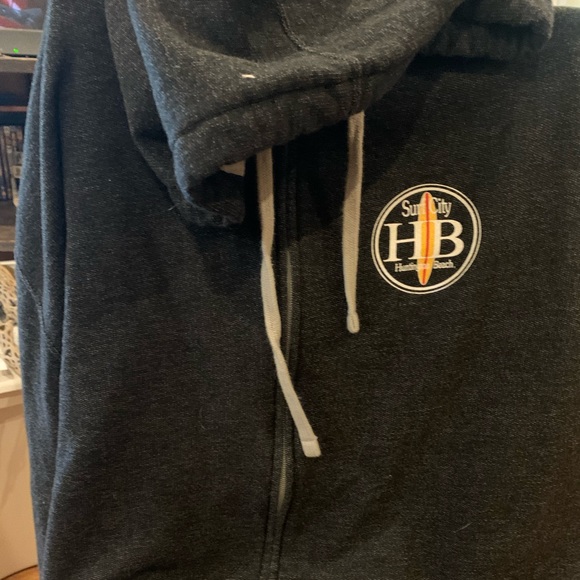 Other - Charcoal gray zipup hoodie Huntington Beach CA XXL